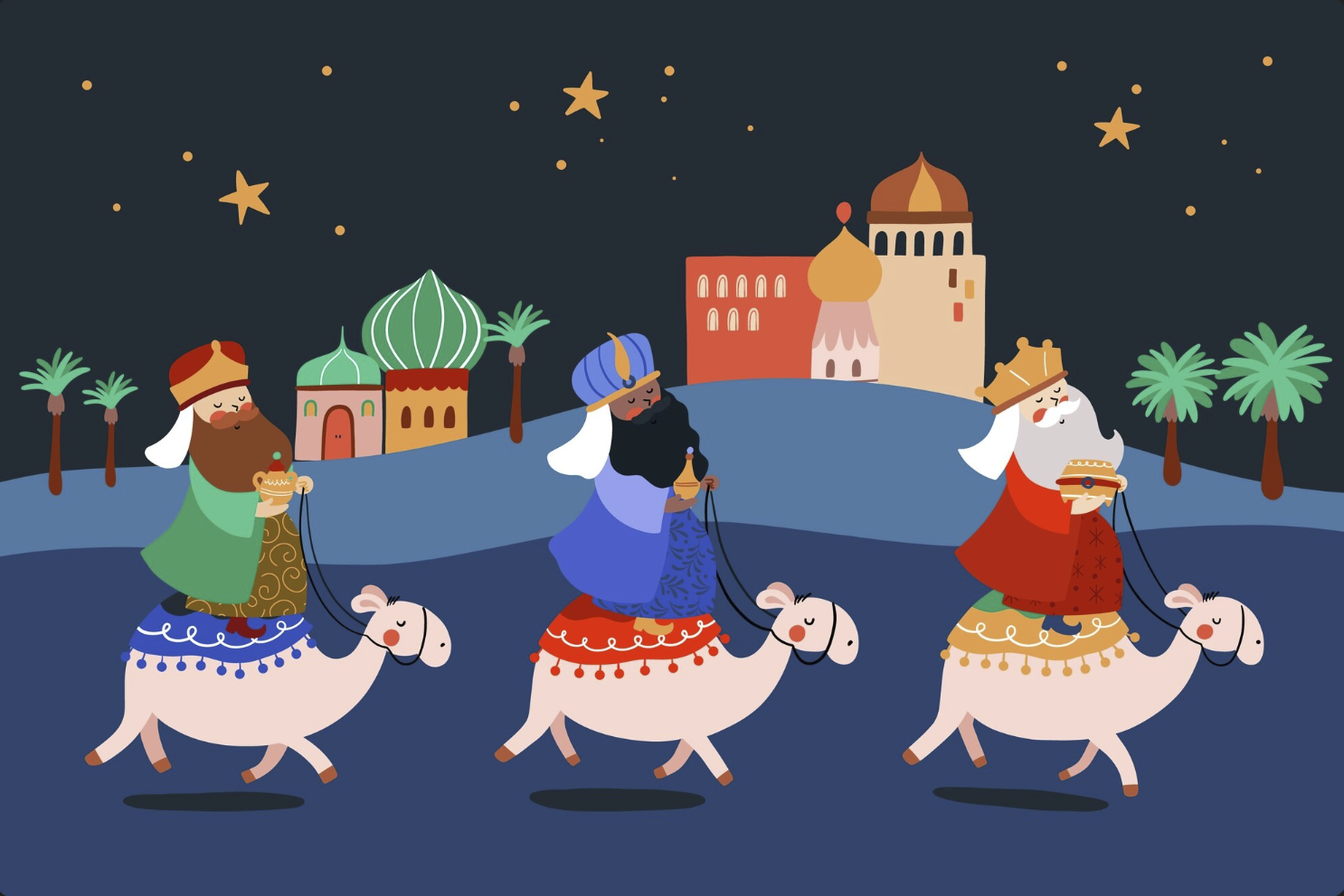 Sus Majestades los Reyes Magos de Oriente