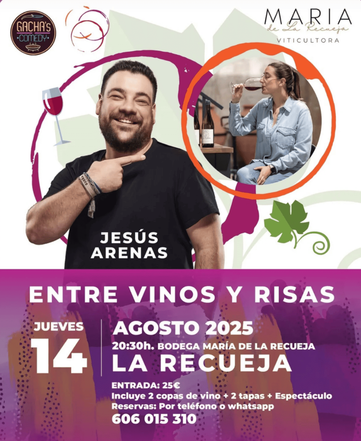 Entre vinos y risas – Jesús Arenas