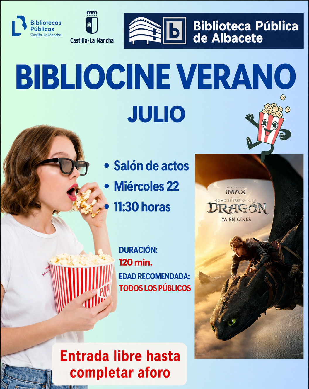 Bibliocine de verano: Cómo entrenar a tu dragón
