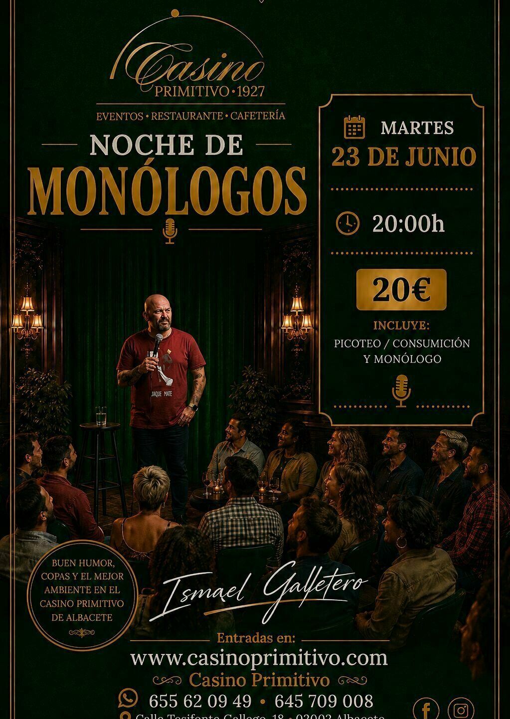 Noche de Monólogos con Ismael Galletero