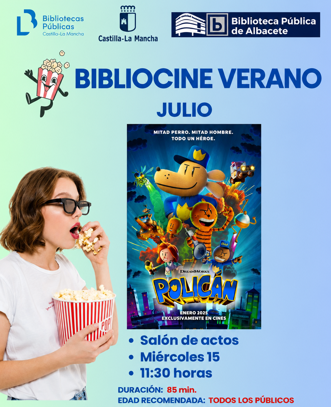 Policán Bibliocine de verano