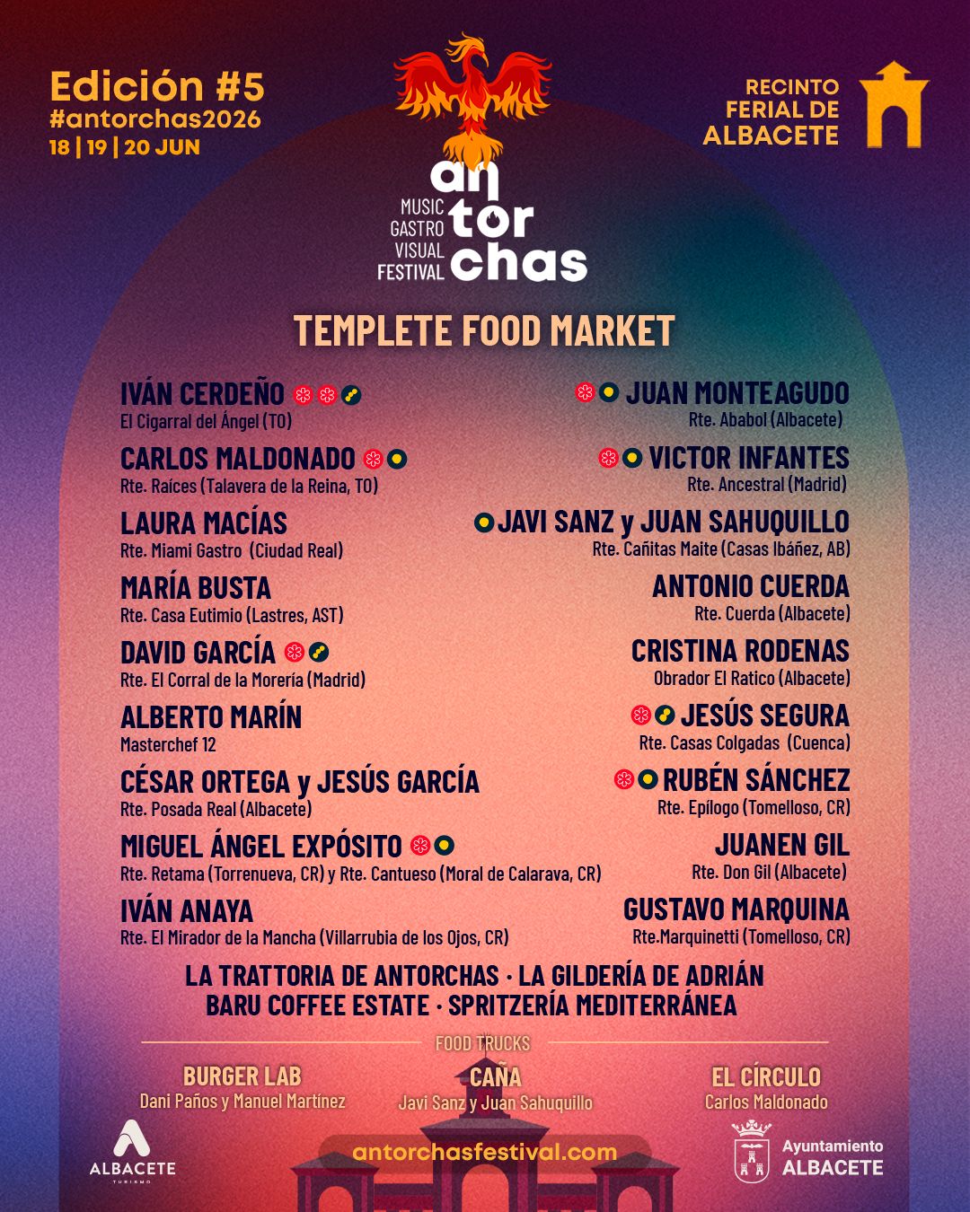 Templete Food Market – Antorchas Festival 2026
