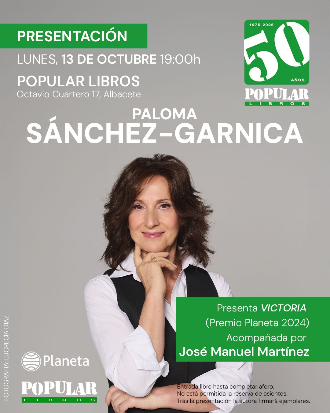 Paloma Sánchez-Garnica presenta Victoria Premio Planeta 2024