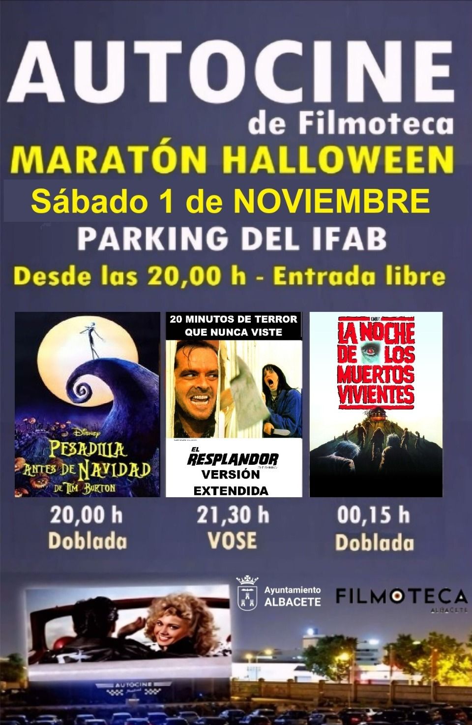 AUTOCINE DE FILMOTECA – MARATÓN HALLOWEEN