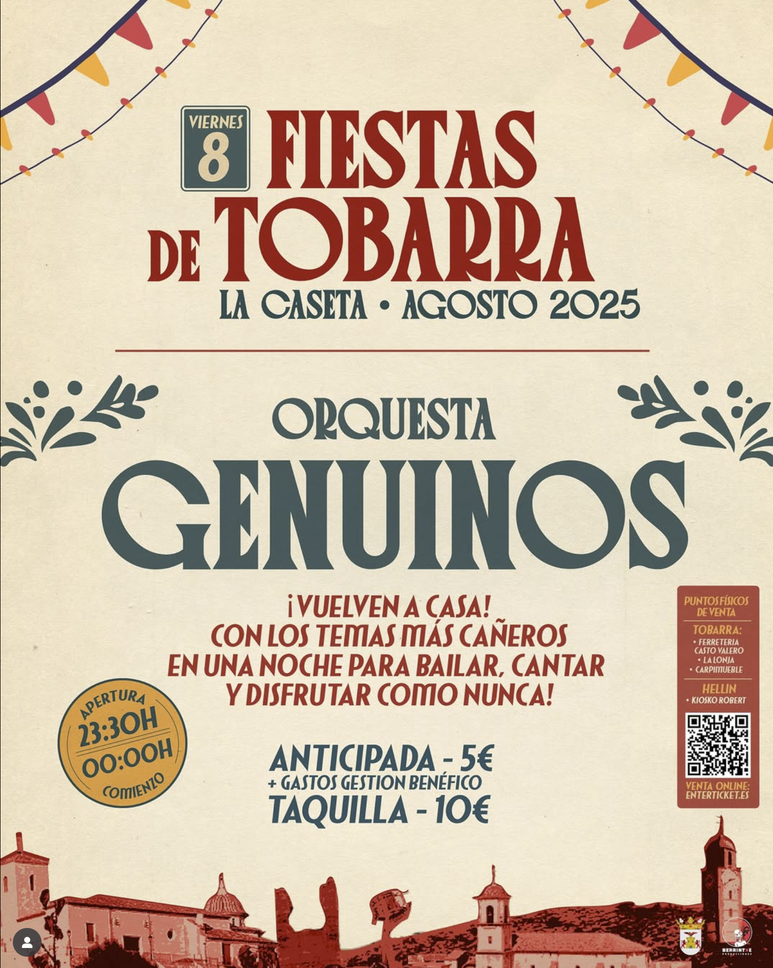 Genuinos en directo – Fiestas Tobarra 2025