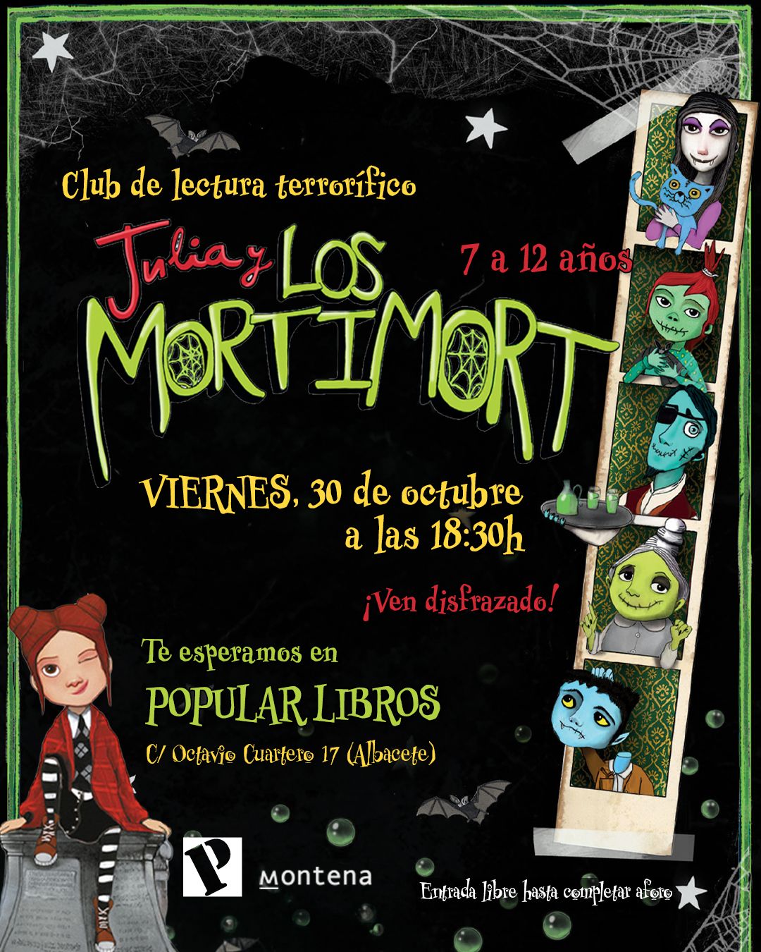 Club de lectura terrorífico con Los Mortimort