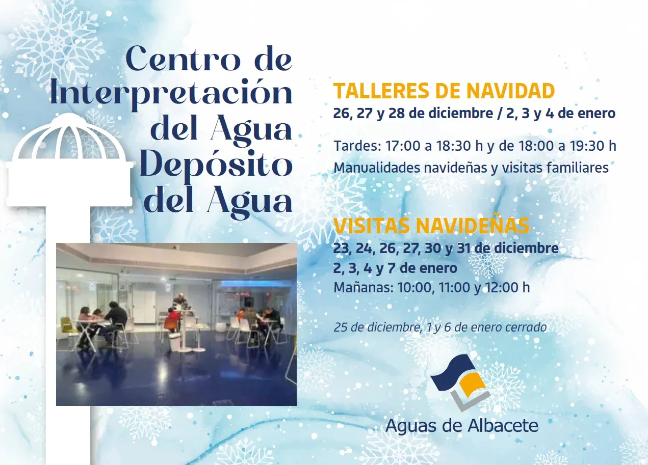 Talleres y Visitas Navideñas en el Depósito del Agua