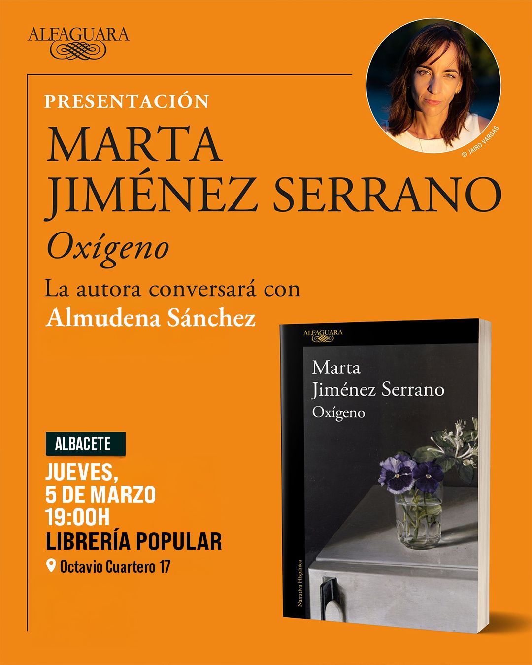 Marta Jiménez Serrano presenta Oxígeno