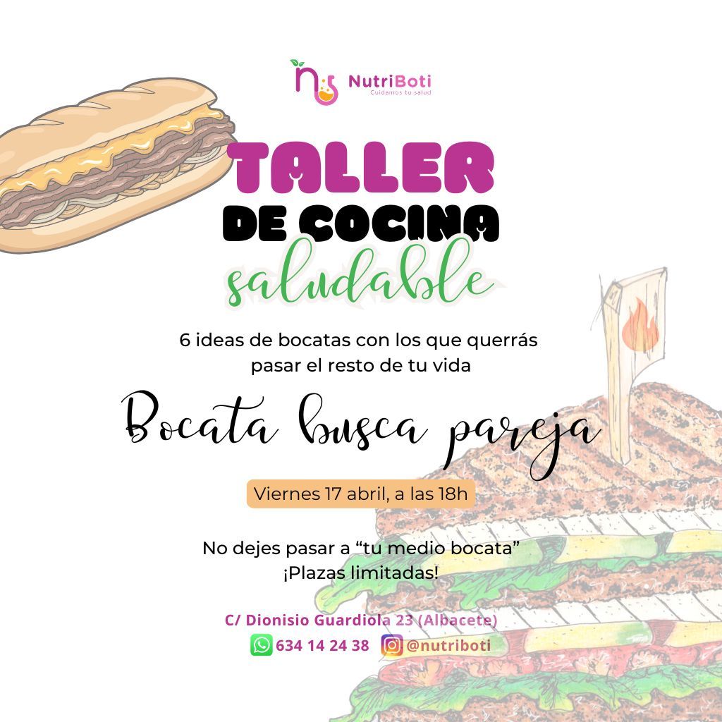 Taller de cocina saludable: “Bocata busca pareja”