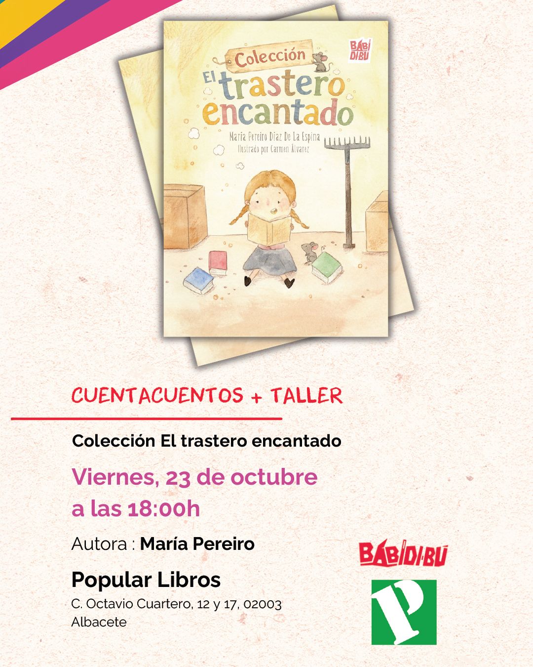 Cuentacuentos + Taller con María Pereiro