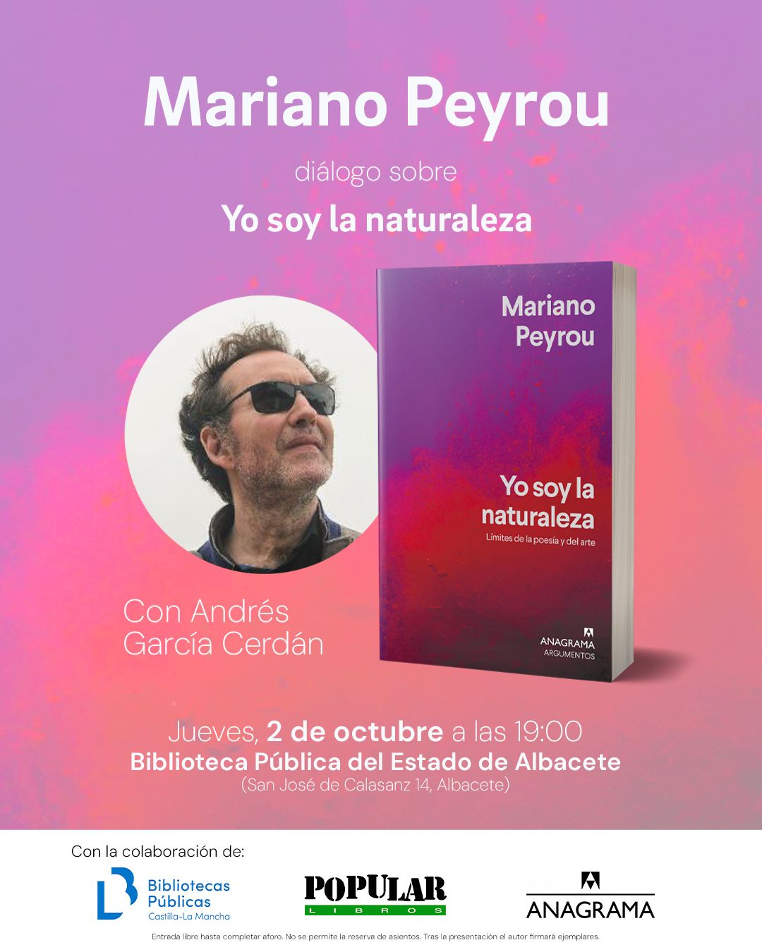 Mariano Peyrou presenta Yo soy la naturaleza