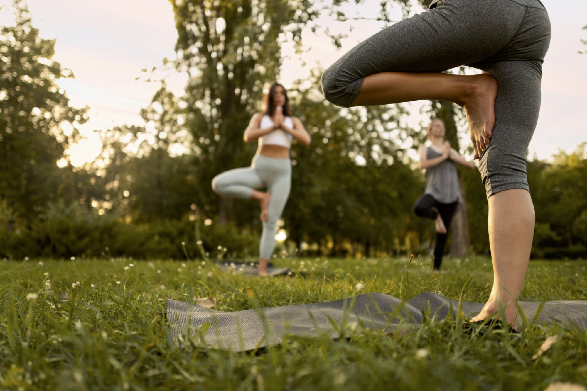Clase de meditación, respiración y yoga
