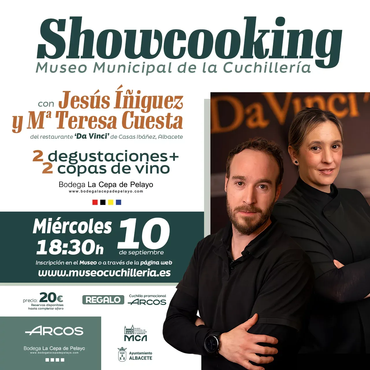 Showcooking con Jesús Íñiguez y Mª Teresa Cuesta