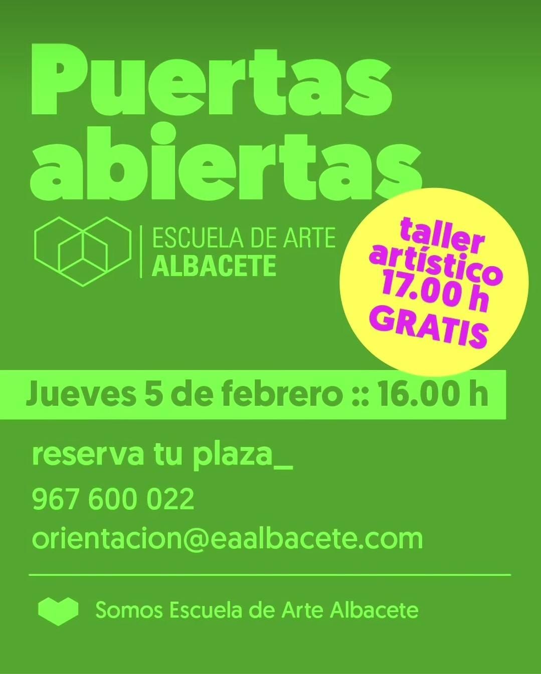 Jornada de Puertas Abiertas y Taller Artístico
