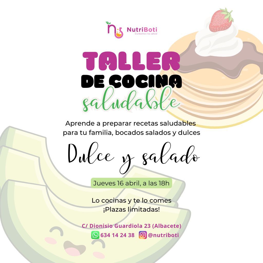 Taller de cocina saludable: dulce y salado
