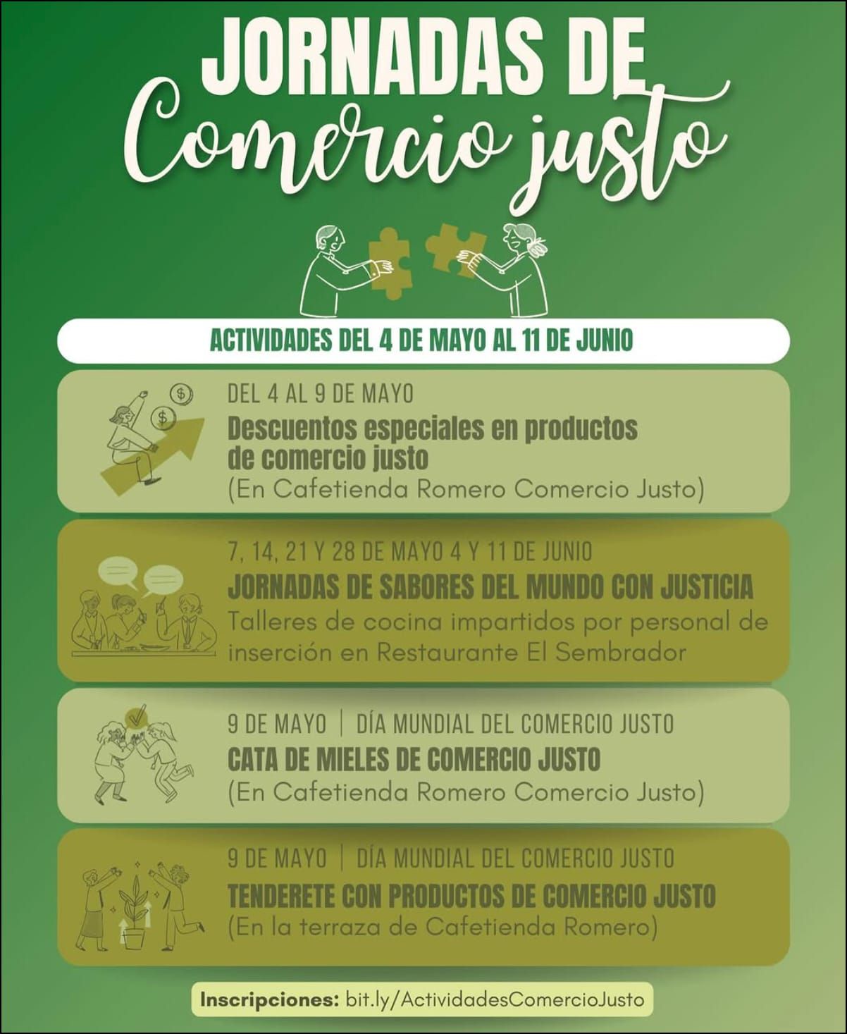 Caro de Mieles y Tenderete con Productos de Comercio Justo