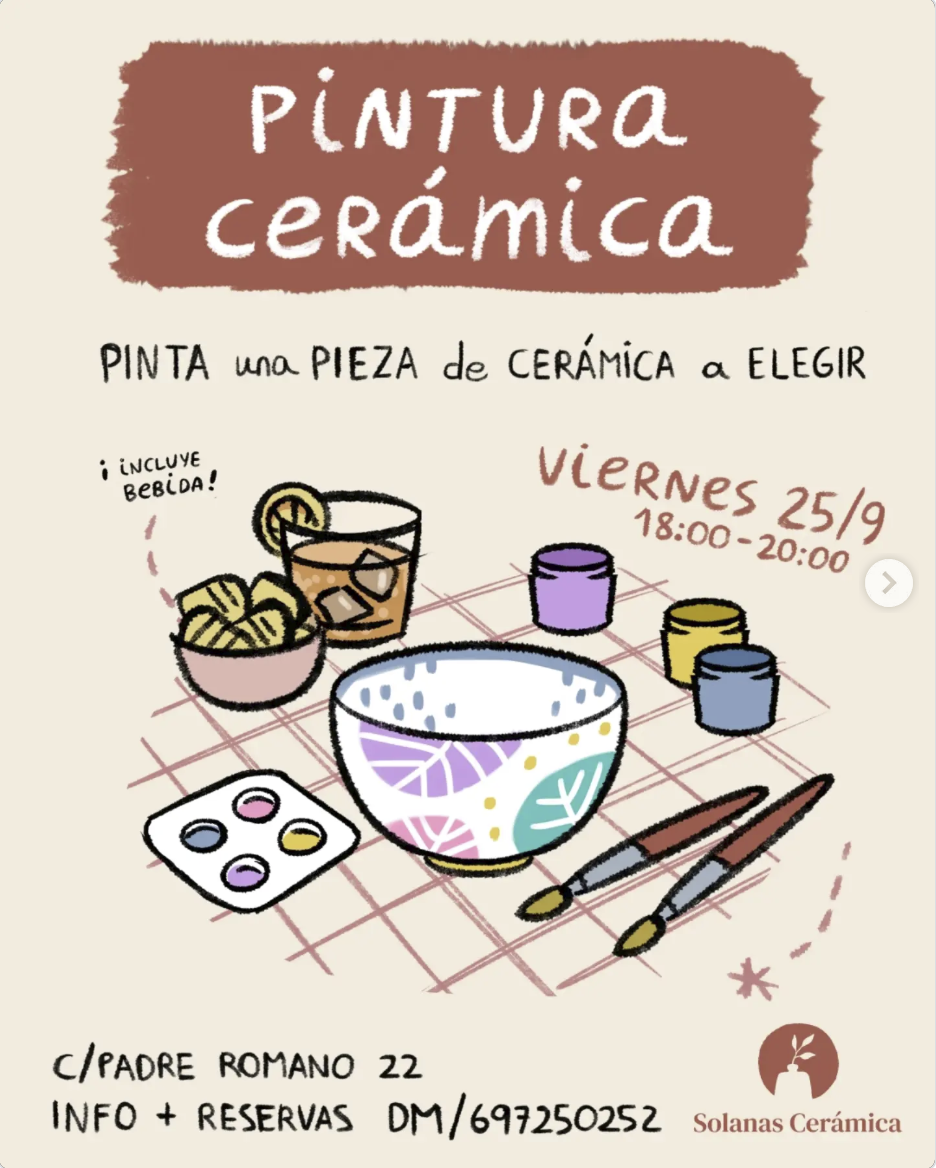 Taller de pintura cerámica — Solanas Cerámica