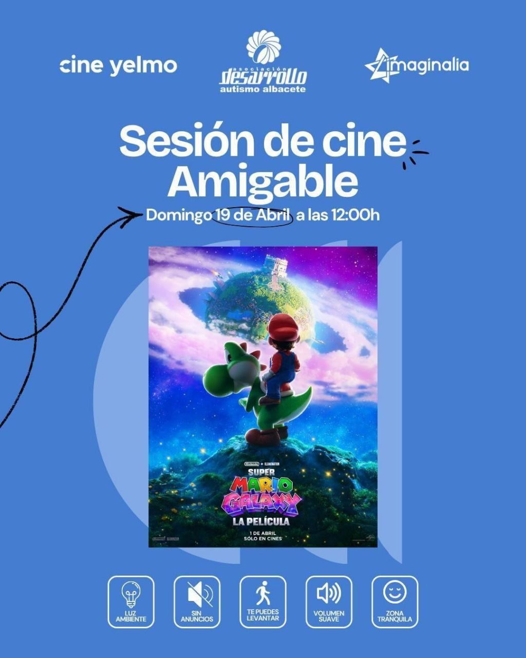 Sesión de cine amigable