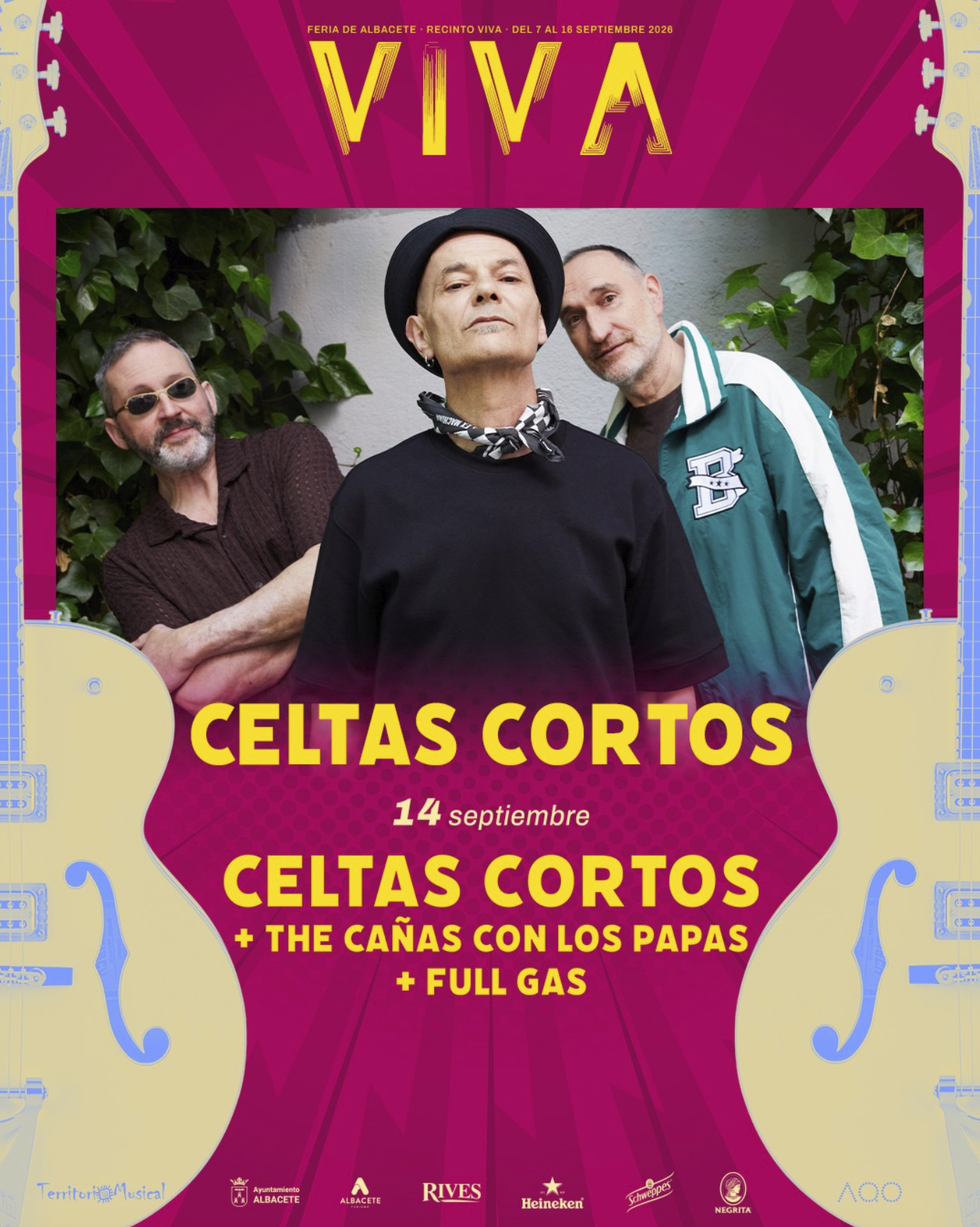 Celtas Cortos + The Cañas con los Papas + Full Gas — Feria de Albacete 2026