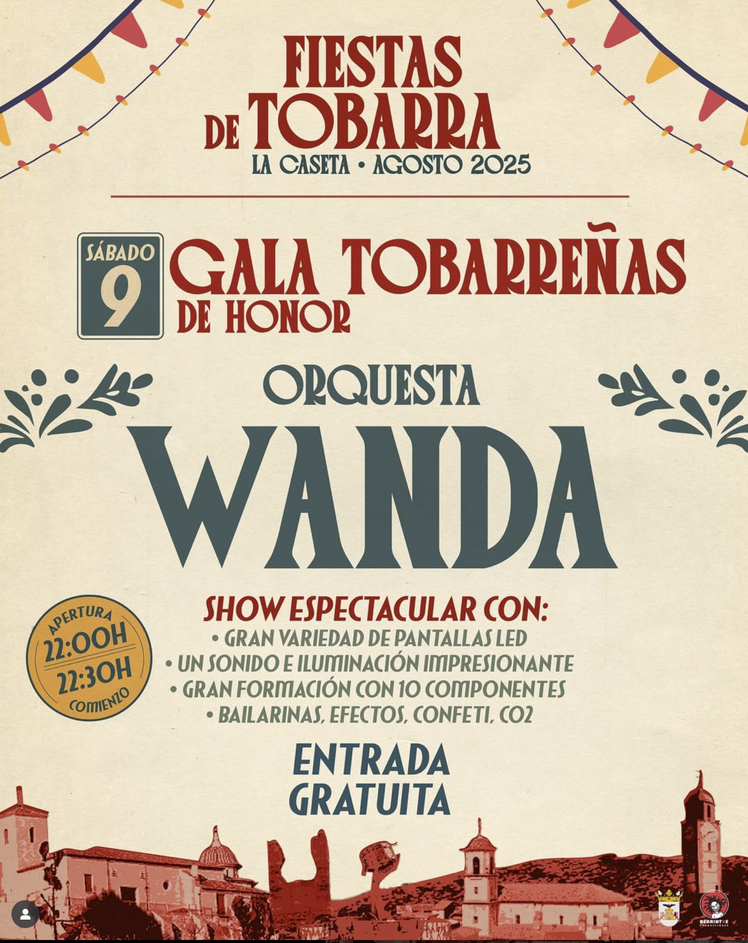 Gala Tobarreñas de Honor + Orquesta Wanda