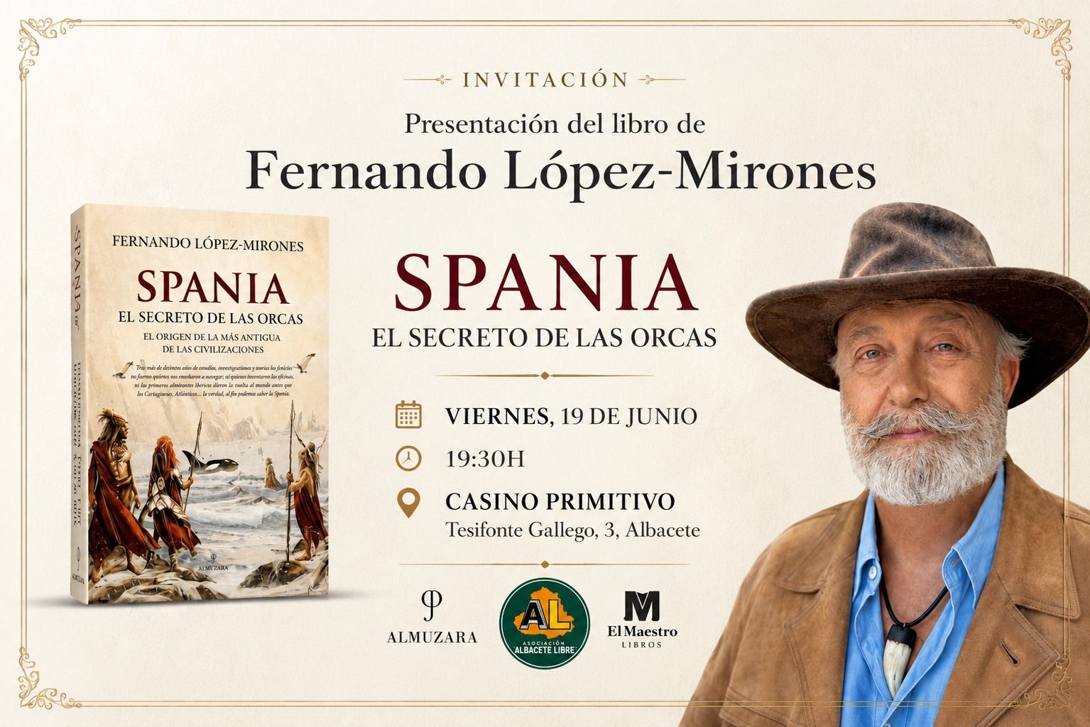 Presentación del libro Spania. El secreto de las orcas