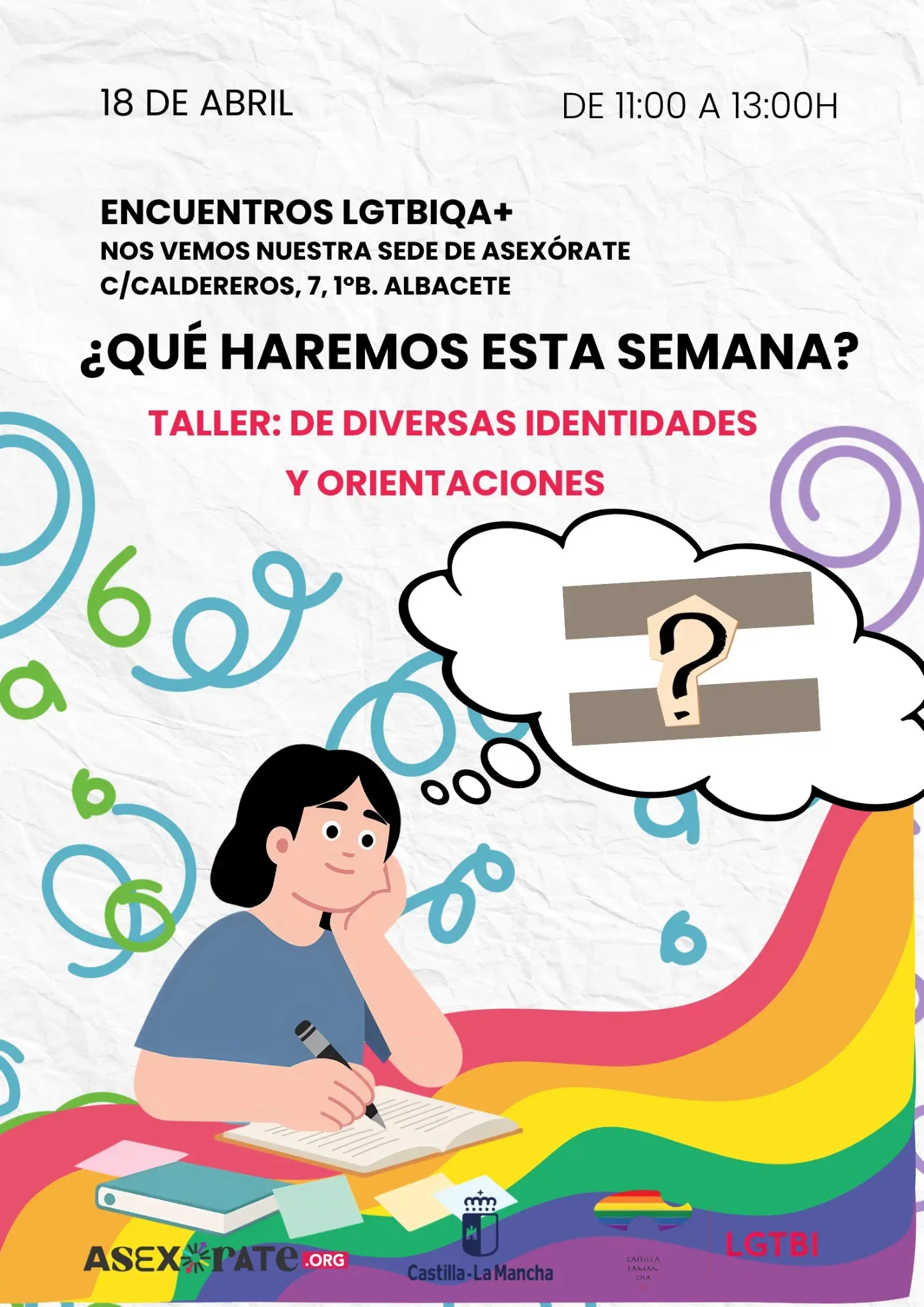 Taller de Diversas Identidades y Orientaciones – Encuentros LGTBIQA+