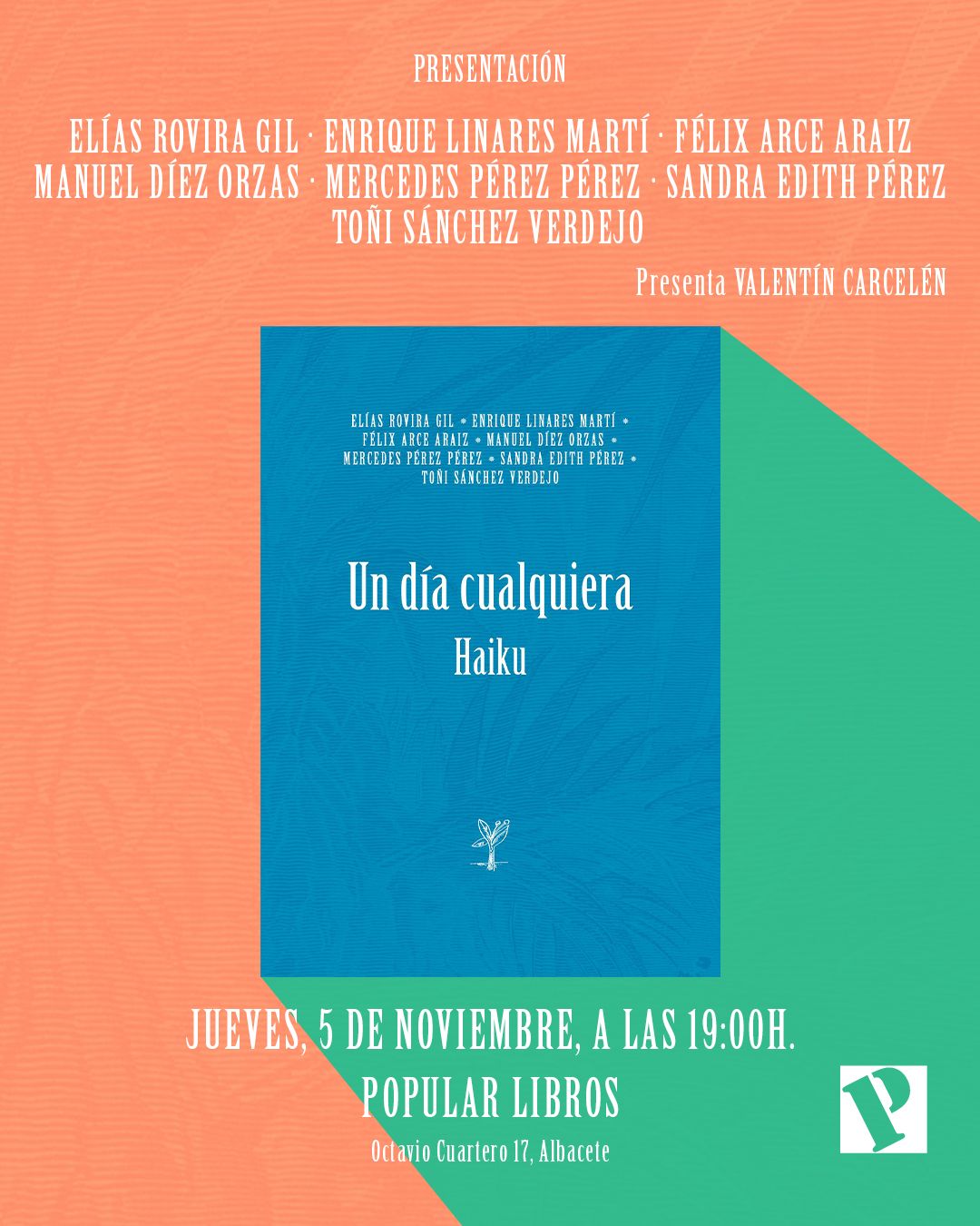 Presentación de Un día cualquiera. Haiku