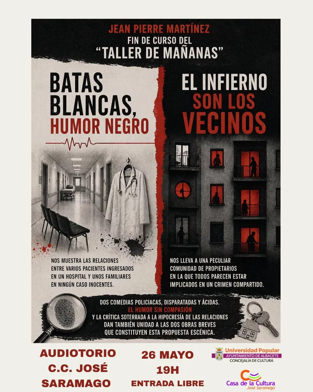Batas blancas, humor negro y “El infierno son los vecinos” – Jean Pierre Martínez