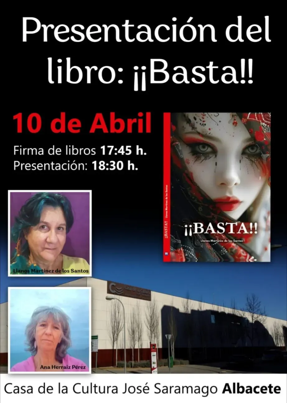 Firma y presentación del libro “Basta” – Llanos Martínez de los Santos