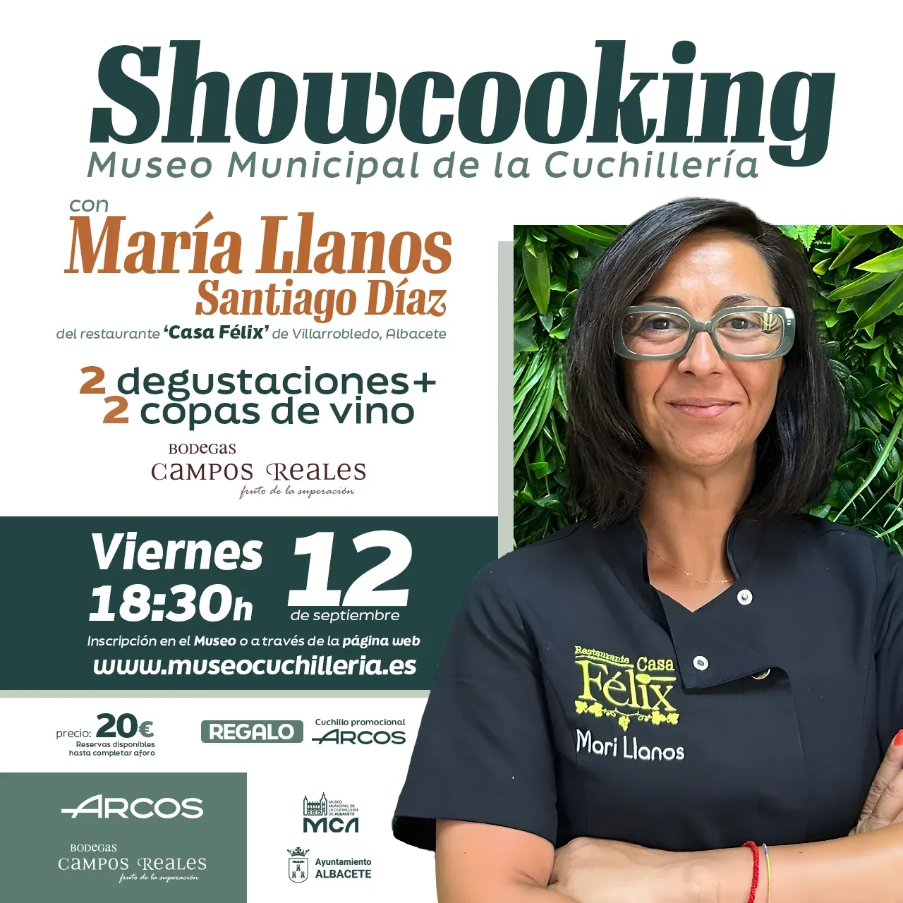 Showcooking con María Llanos Santiago