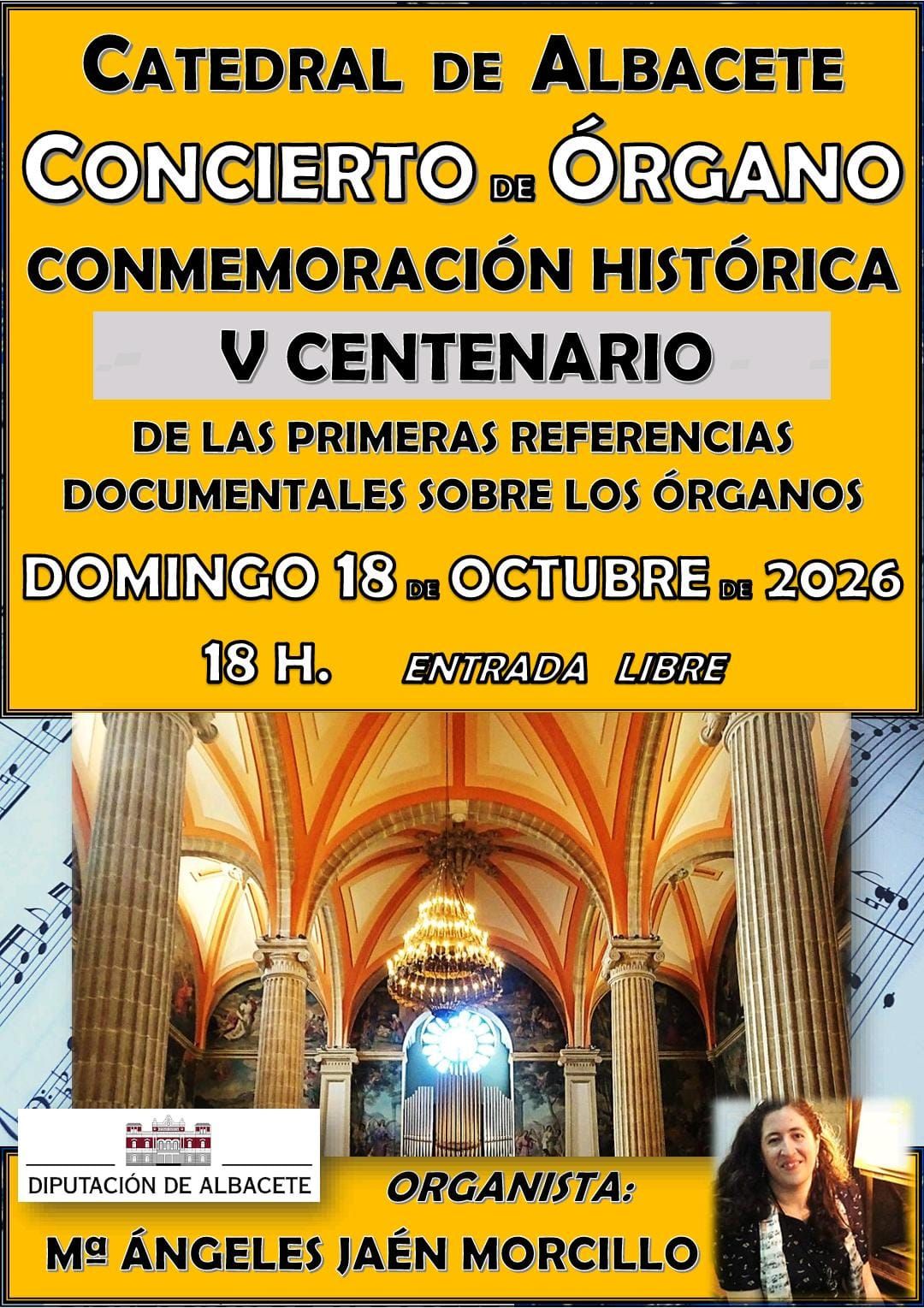 V Centenario de las primeras referencias documentales sobre los órganos