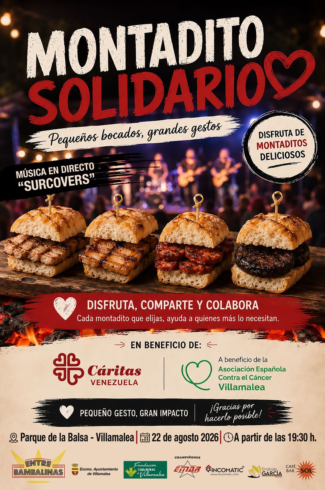 Montadito Solidario en Villamalea
